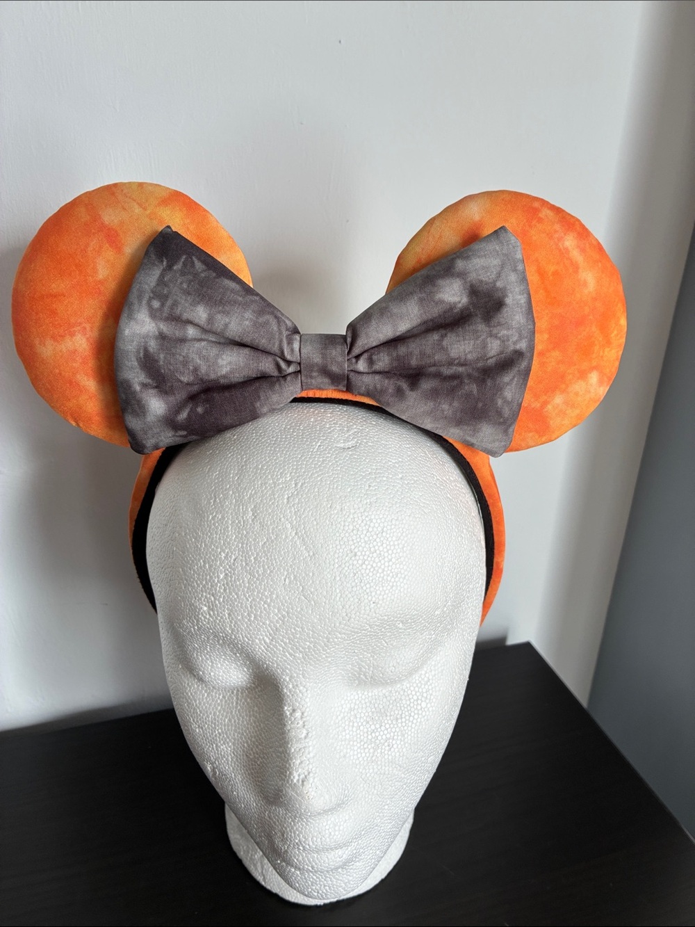 Disney Orange TieDye Minnie Ears Headband